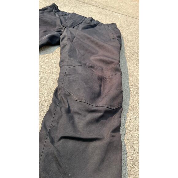 Teknic Men Size 34 Black Hydro Guard Zip Fly Velcro Breathable Motorcycle Pants - Picture 2 of 13
